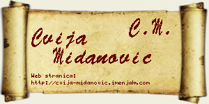 Cvija Midanović vizit kartica